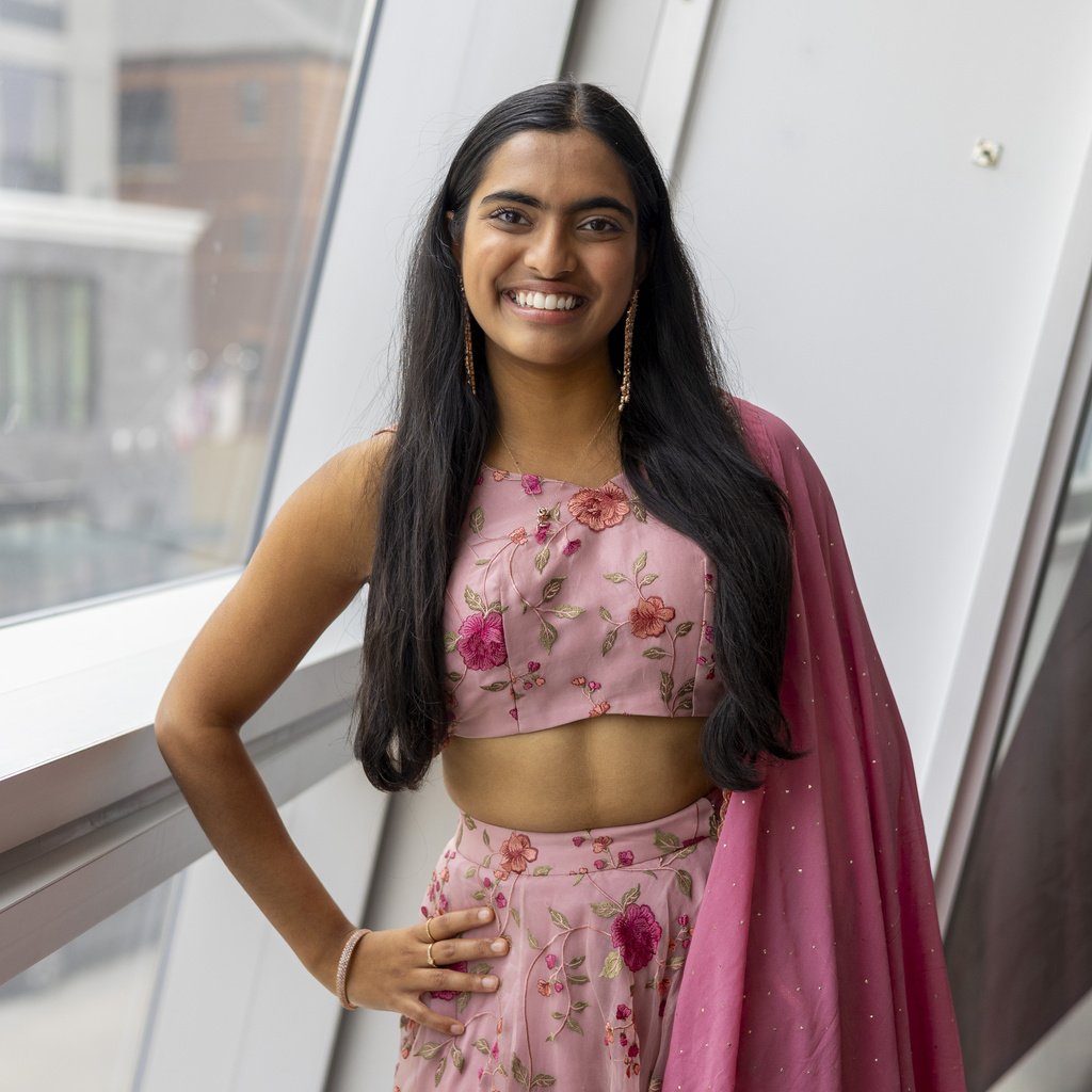 Shreya reddy smiling at camera
