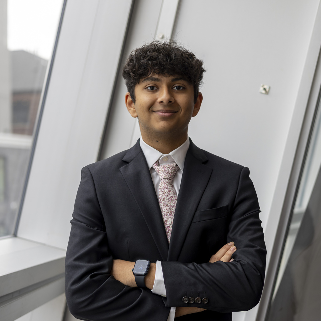 Vishva Patel smiling at the camera