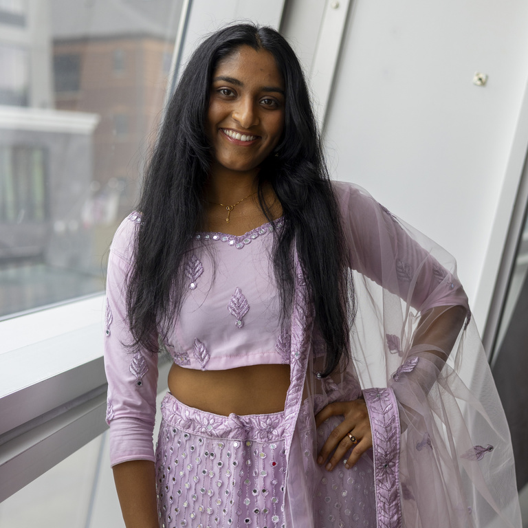 Shreya Gaddi smiling at the camera